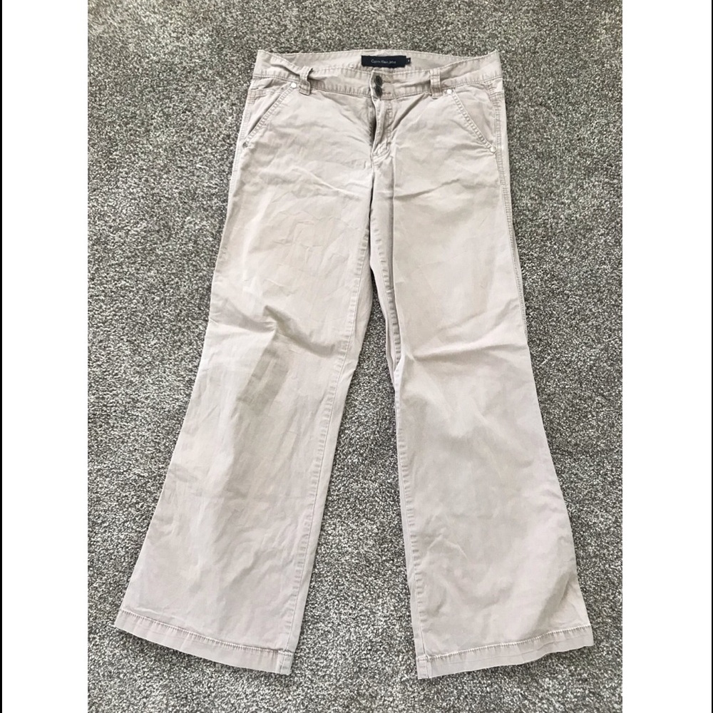 Calvin Klein khaki pants light weight comfy work